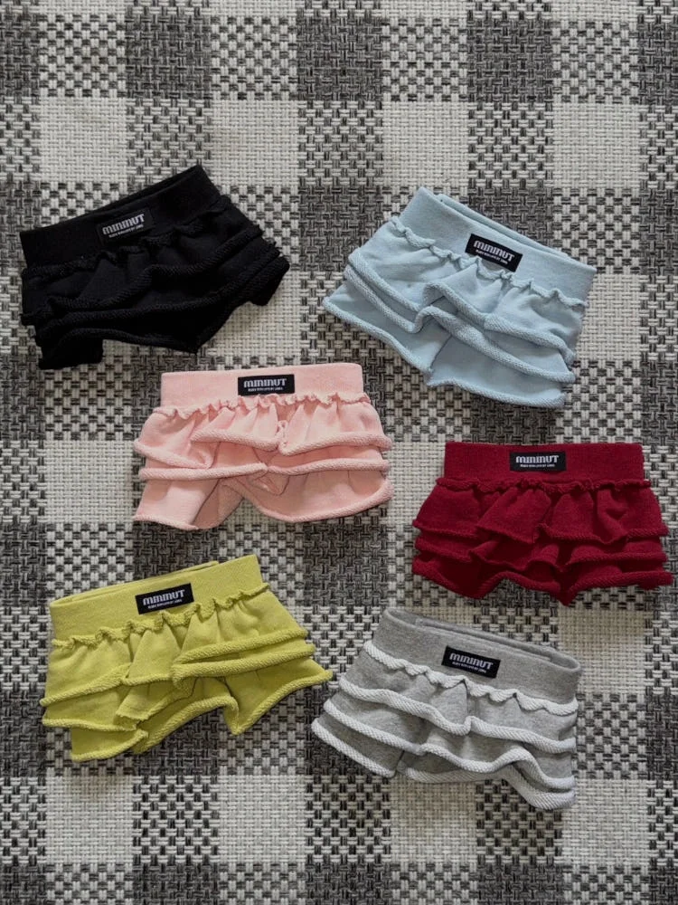 (mininut 미니넛) 3단 프릴 캉캉 트레이닝 스커트 [6color]